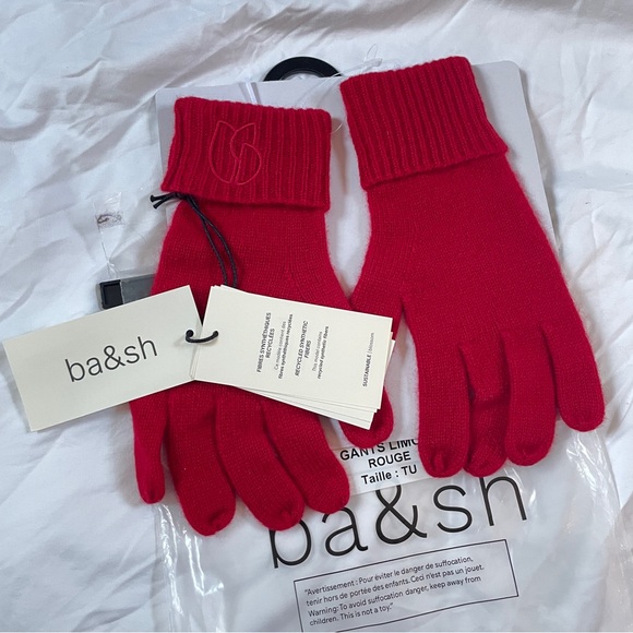 BA&SH Limon Cashmere Gloves NWT - Picture 2 of 3